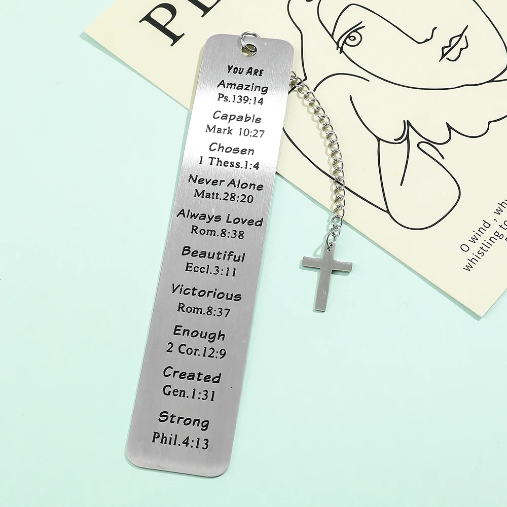 Personalized Book Mark Gift for Book Loves Collection for Good Friends Stainless Steel Metal Bookmarks Stationery Reading Marker