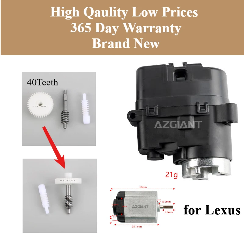 

AZGIANT for Lexus LS460 LS600h LX570 GX460 Car Side Wing Power Rearview Mirror Fold Motor Actuator Mechanism Gear Cog Left Right