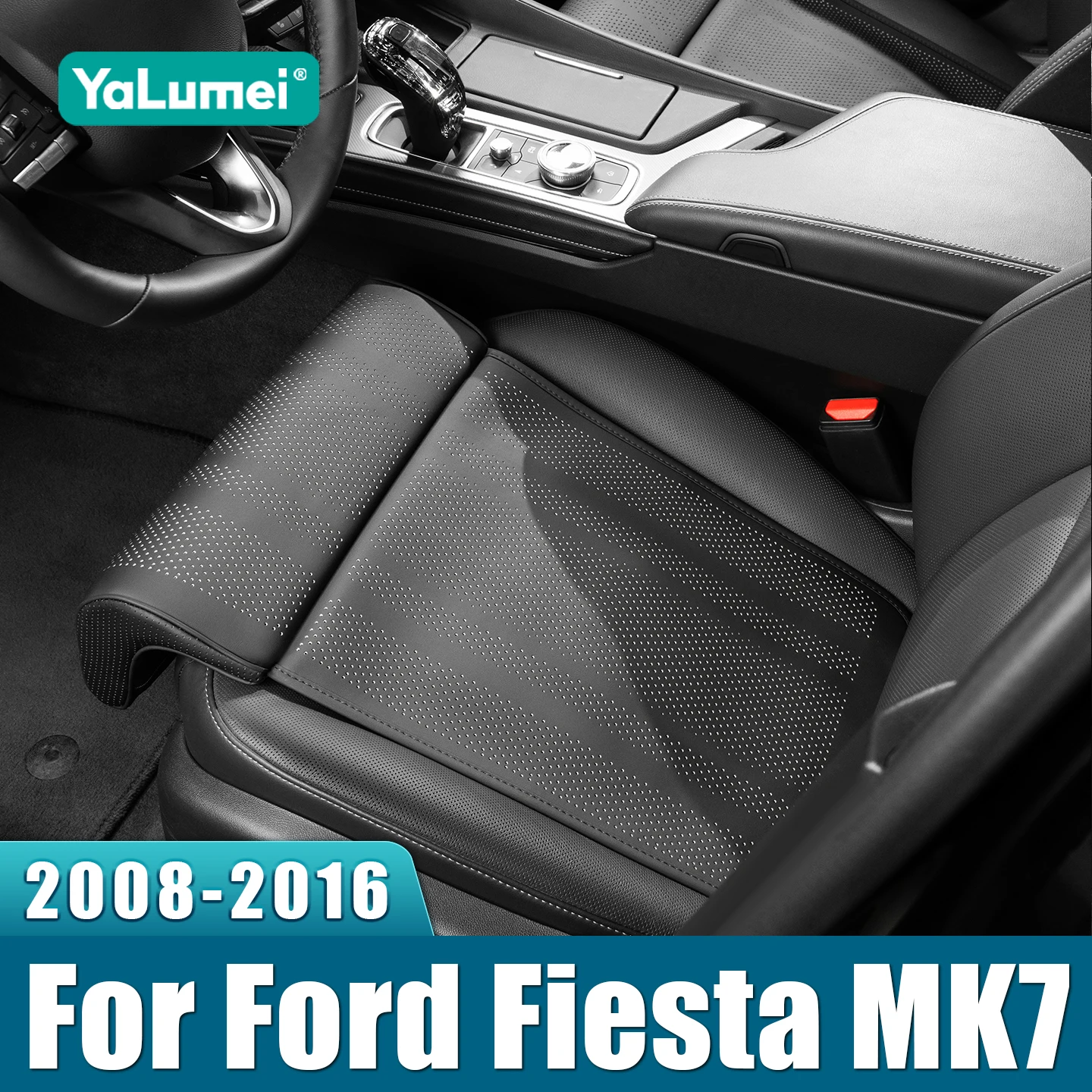 For Ford Fiesta MK7 2008 2009 2010 2011 2012 2013 2014 2015 2016 Car Seat Leg Support Extension Mat Cushion Rest Breathable Pad