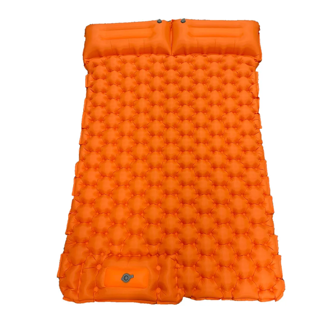 

Double camping moisture-proof outdoor inflatable mat, light carry travel car nap storage outdoor tent inflatable bed
