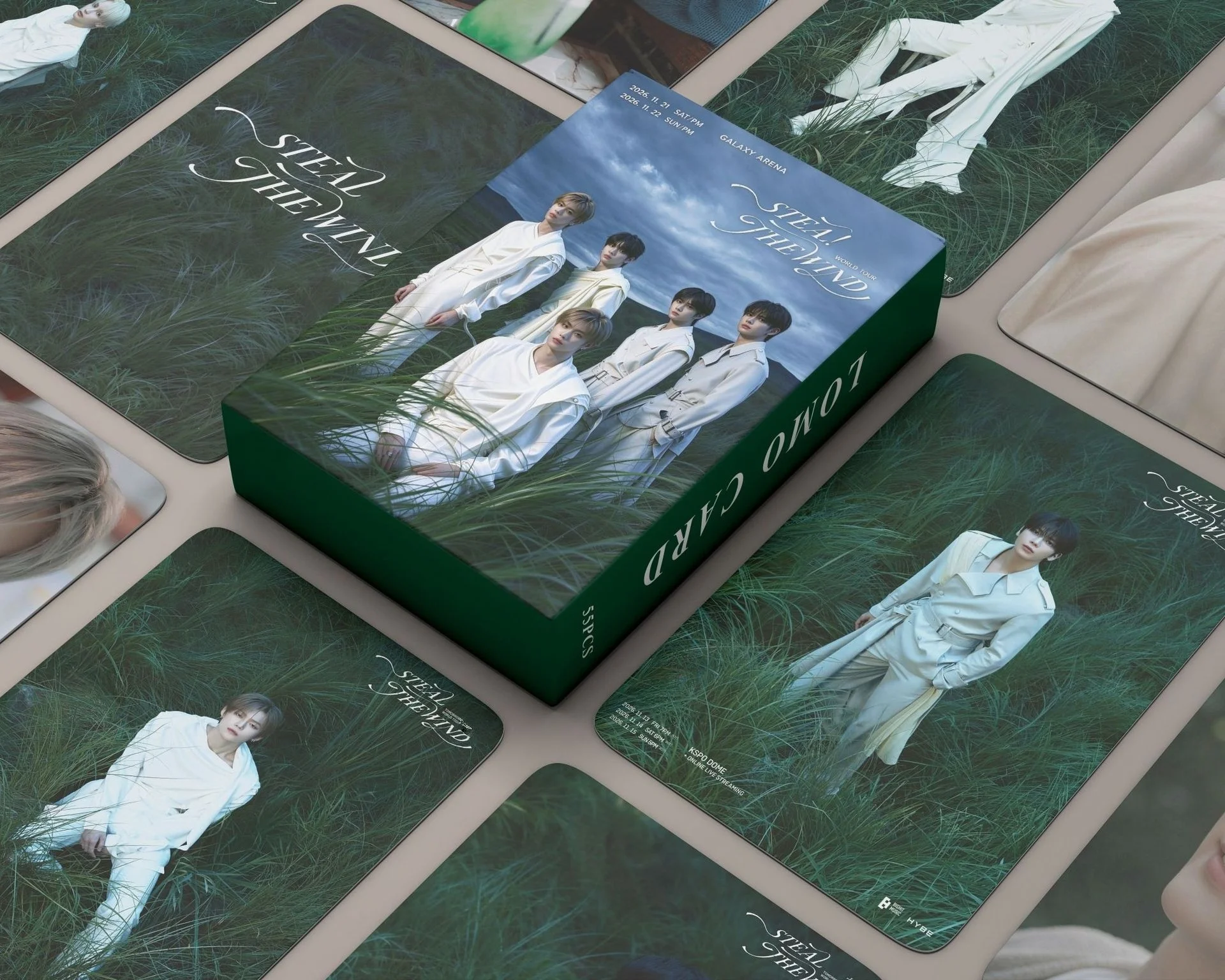 55Pcs STEAL THE WIND Lomo Cards Photocards HD Fans Collection Cards Decorative Stickers Present Gifts