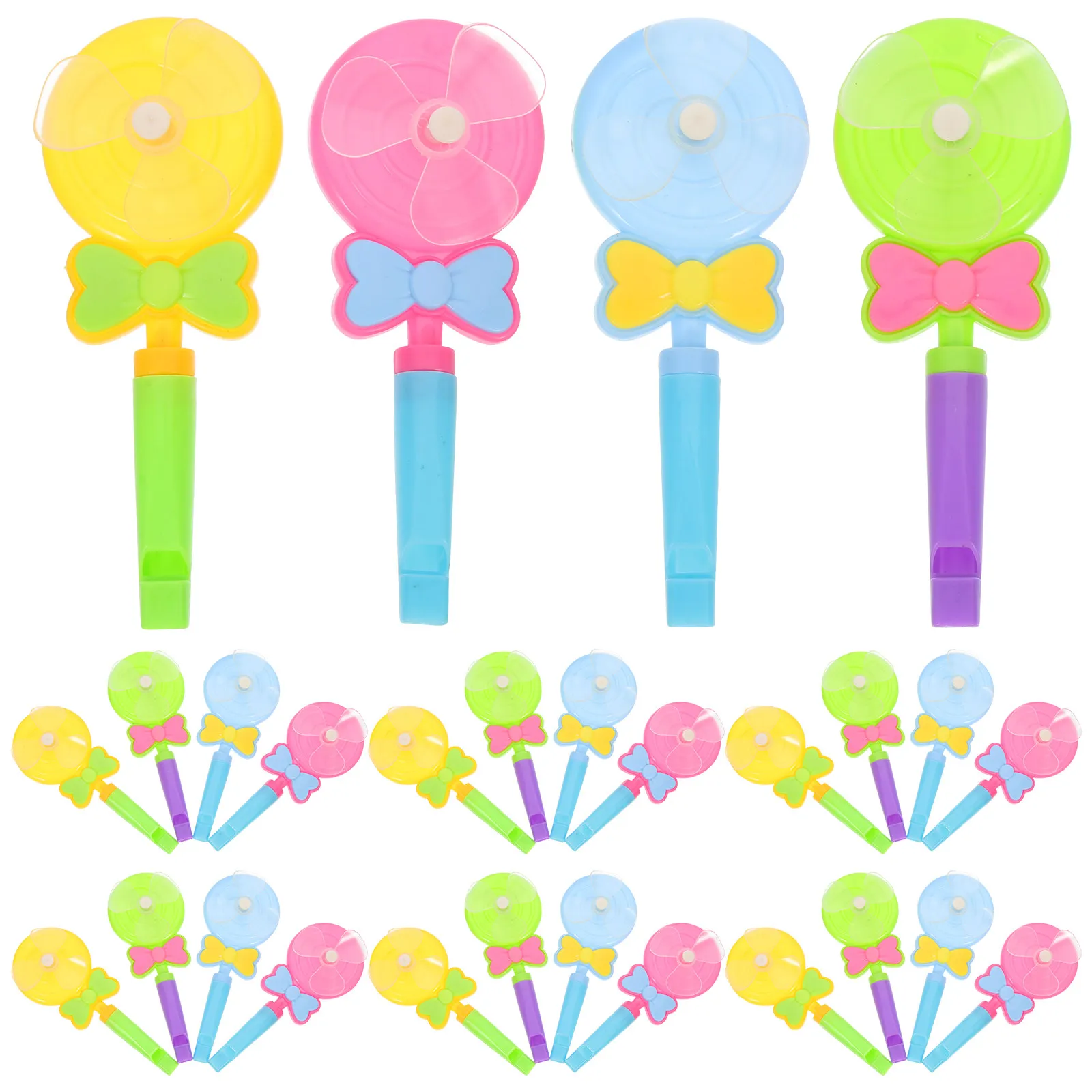 

30Pcs Cartoon Whistle Creative Windmill Lollipop Noise Maker Kids Blow Party Favors Birthday Christmas Goodie Bag