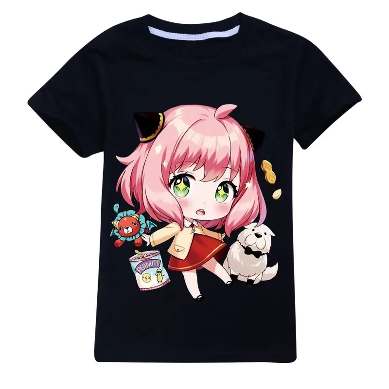 Anya forge-camisetas con estampado 3D para niños, camiseta de manga corta a la moda, gran oferta, ropa de calle informal para familia spy X