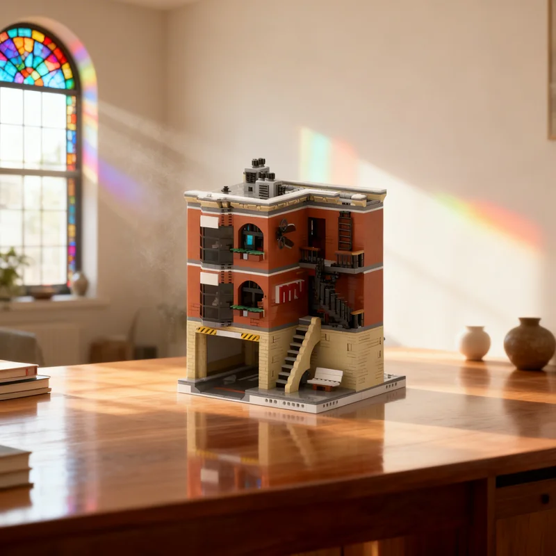 

2998pcs MOC Newsletter With Haircut Modular Streetscape Model Building Blocks Architecture Toys Christmas Gifts Education Kids