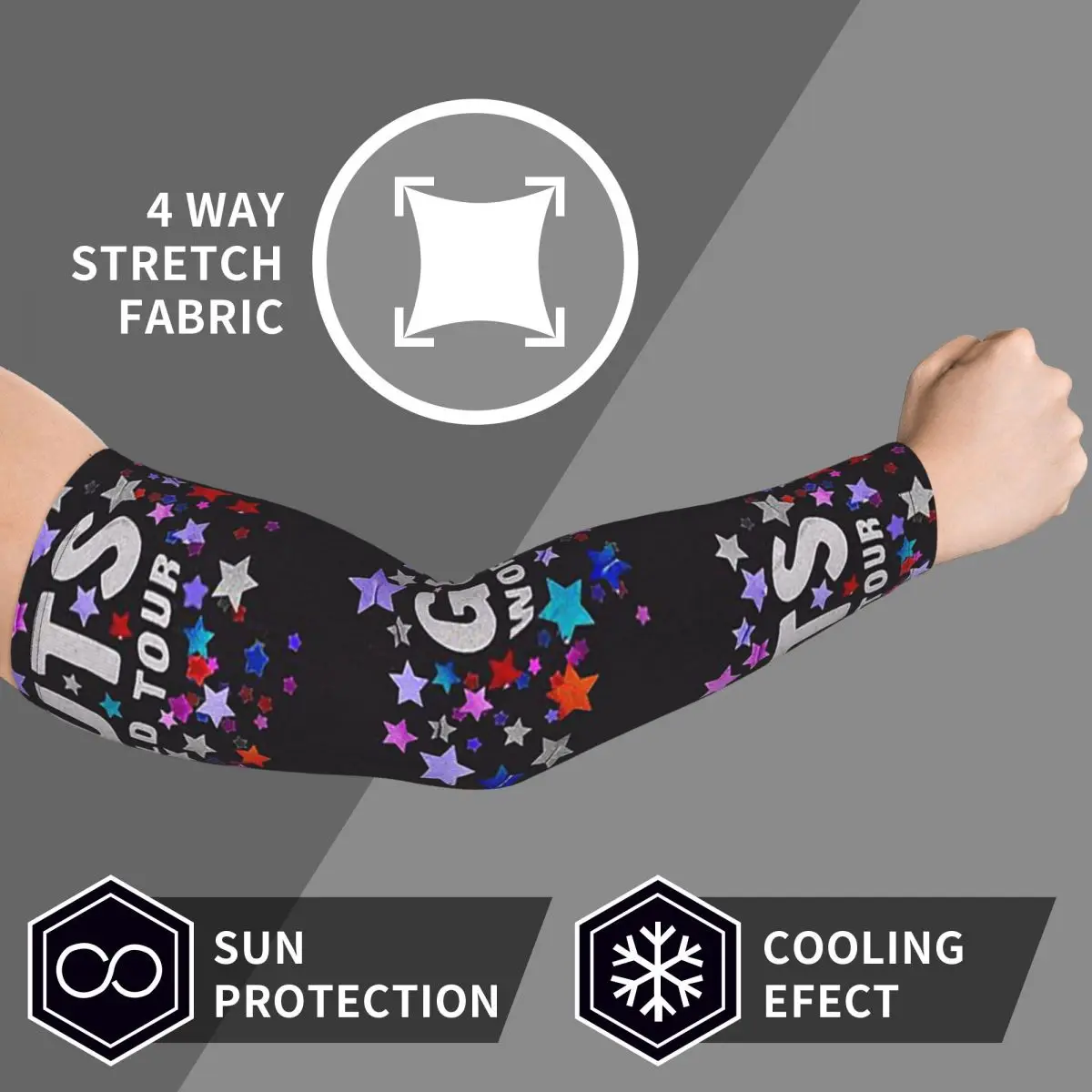 Olivia Guts World Tour Mangas de brazo Hombres Mujeres Protección solar UV Tatuaje Cubrir Deportes Refrigeración Ciclismo