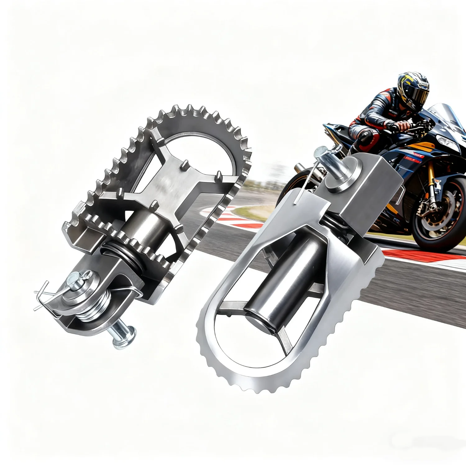 

Регулируемые противоскользящие подножки для мотоциклов Honda, Sherco, KTM, Forza, Harley Davidson, Dirtbike, аксессуары для педалей