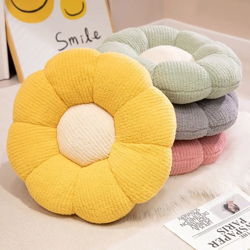 

For Wind cloud daisy flower throw pillow sofa chair office bedroom floor cushion tatami bay window cushion
