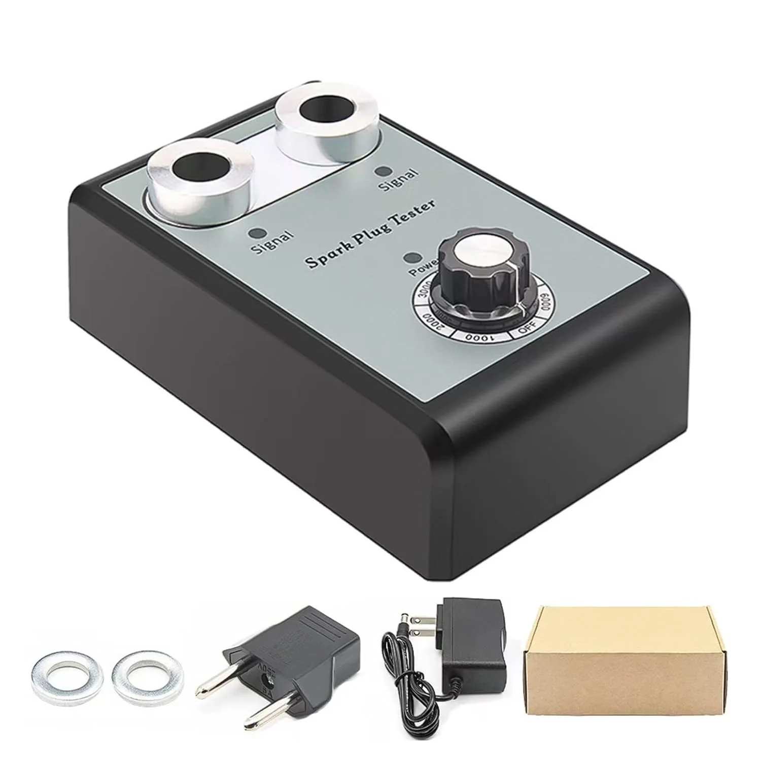 

Тестер свечей зажигания с двумя отверстиями 100-240 В для авто и мото 12 В газовых транспортных средств с розеткой для свечей зажигания, 1 комплект