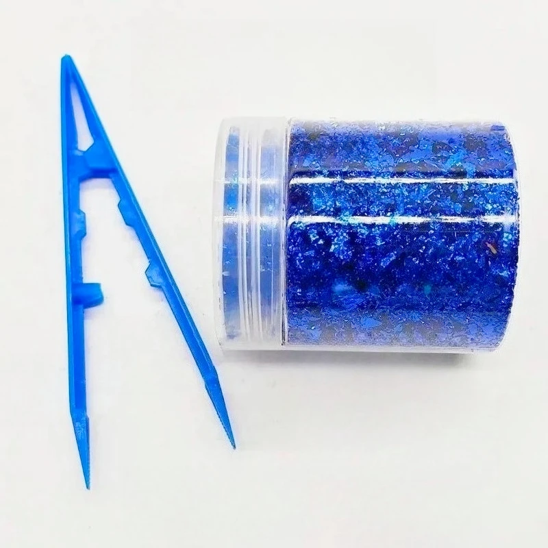 Apply To 4g Chopped Carbon Fiber Short Cut Forging Color Plastic Pieces for Carbon Fiber DIY（Blue）