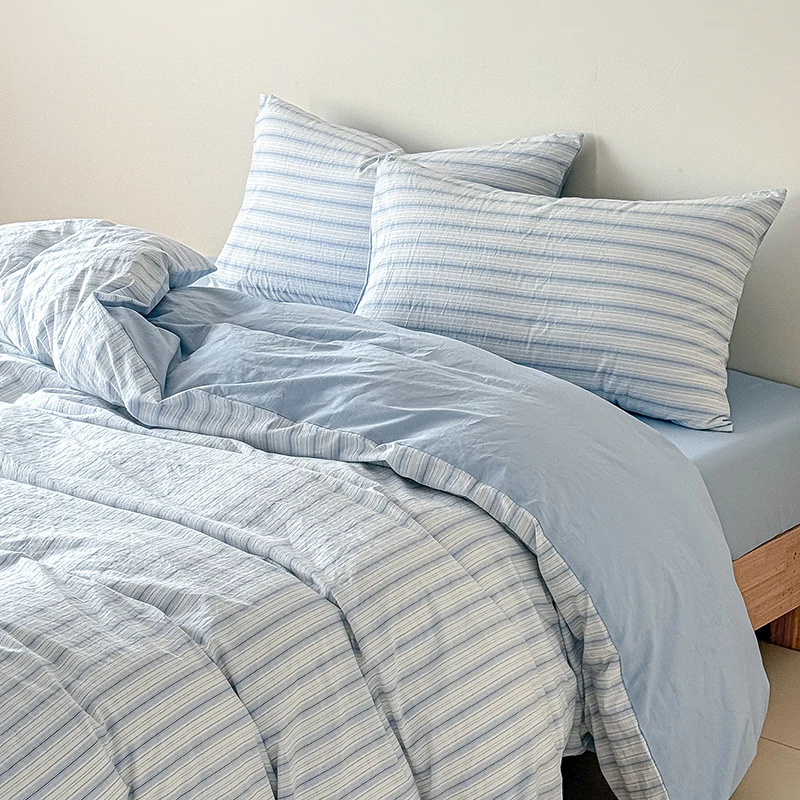 2026 New 100% Cotton Bedding Set Pink Blue High Count 100S High-quality Luxury Cover Sheet Set Delicate Silky for Bedroom Decor