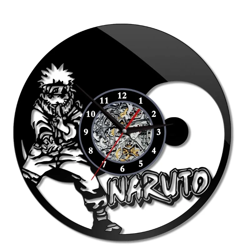 

Большие настенные часы, креативные часы с персонажами аниме, современный дизайн, украшение для гостиной, ремесла, бесшумные цифровые часы Reloj De Pared