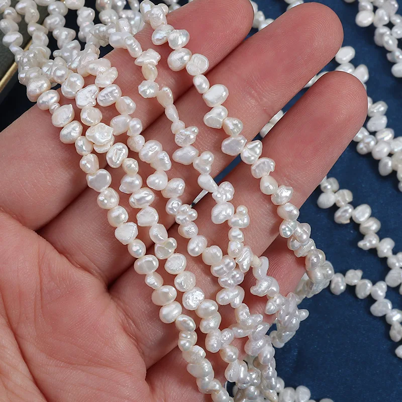 

Натуральные пресноводные жемчужины 3 мм, миниатюрные неправильной формы барочные жемчужины для изготовления ювелирных изделий своими руками, аксессуаров, ожерелий, браслетов, подарок для женщин