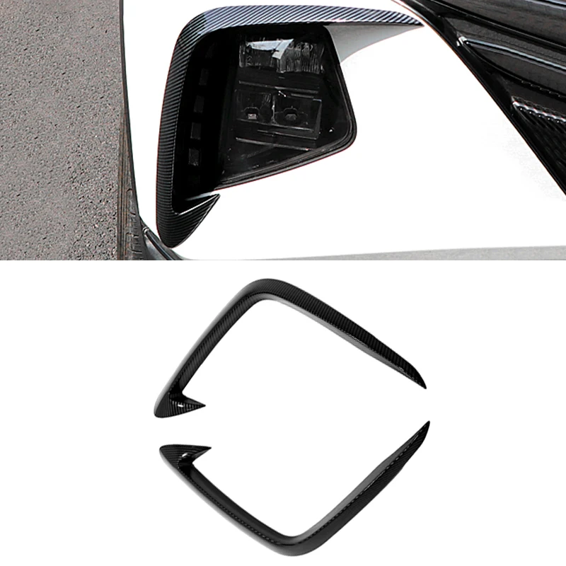 Front Fog Lamp Eyebrow Wind Knife Cover Trim For Hyundai Tucson NX4 2021 2022 2023 ABS Car Styling Accessories