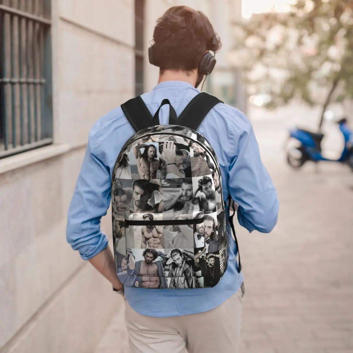 Actor Can Yaman Photo Backpack Boys Girls BookBag Children School Bag Computer Shoulder Bags for Men Women