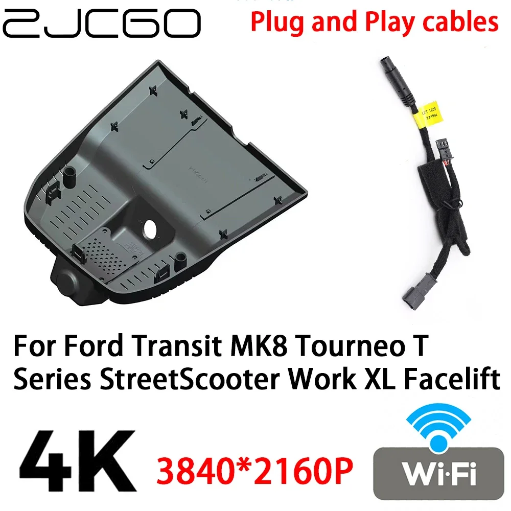 

4K 2160P DVR Dash Cam Camera Video Recorder Plug and Play for Ford Transit MK8 Tourneo T Series StreetScooter Work XL Facelift