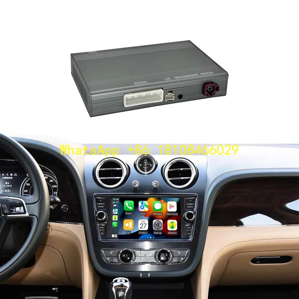 

Dckloer Wireless CarPlay Android Auto Radio Bentley Mulsanne 2011-2019 Car Radio Mirroring Video Radar Detector Cyberpunk