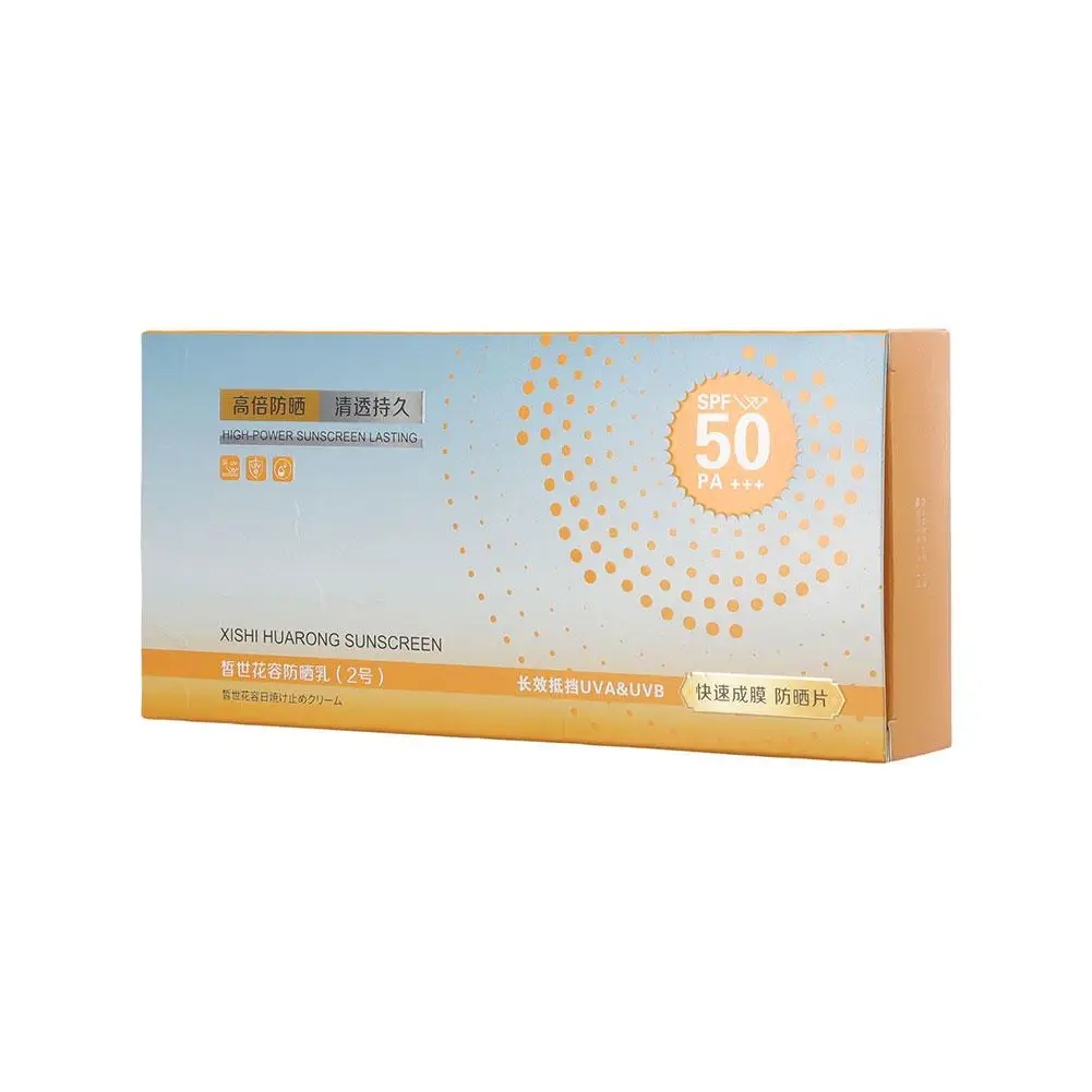 日焼け止めフェイスとボディローション,日焼け止めクリーム,海外保護,顔用保湿,spf50,1g x 50個,z7q2