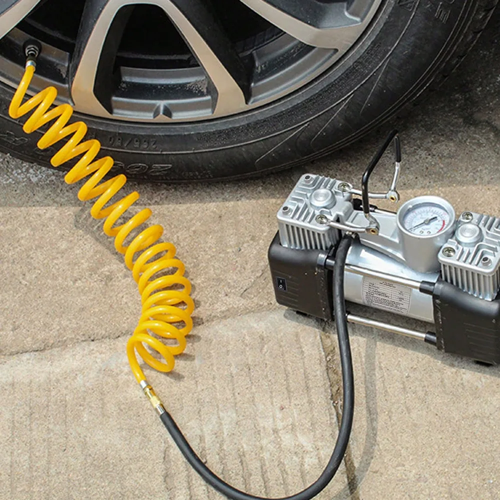 Air Pump Tire Inflator Portable Compressor with LED Light Electric Cordless Car Tyre Inflator for Auto Motorcycles Bicycle Balls