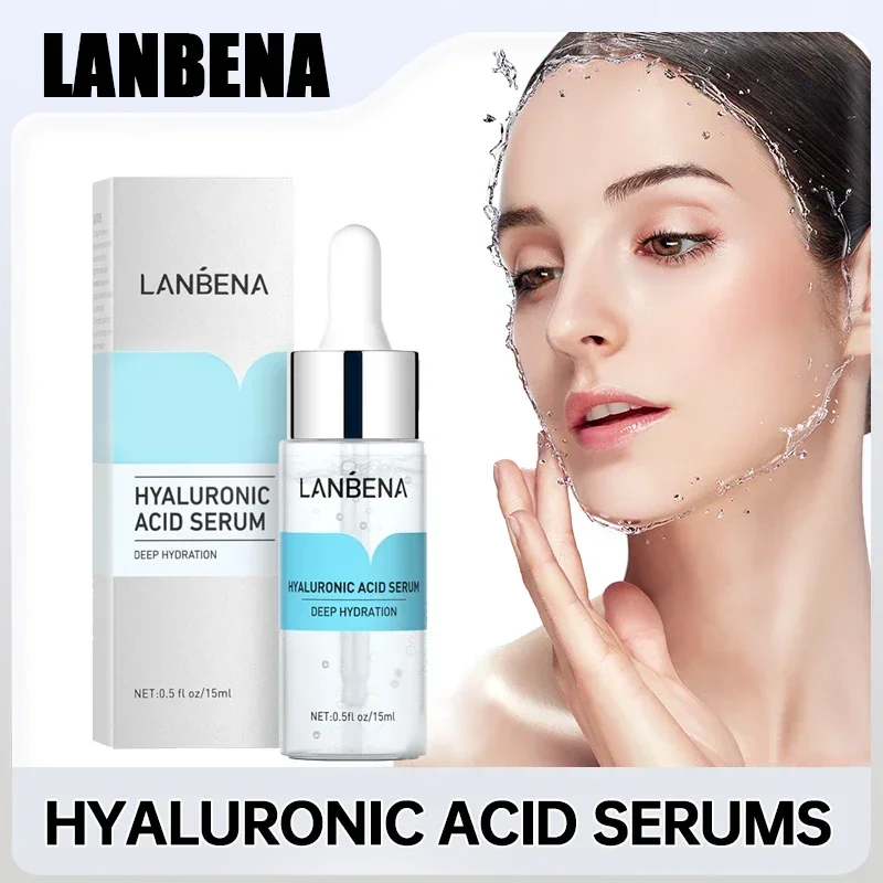 LANBENA Hyaluronic Acid Face Serum Moisturizing Nourish Whitening Essence Anti-Aging Shrink Pore Facial Cream Dry Skin Care