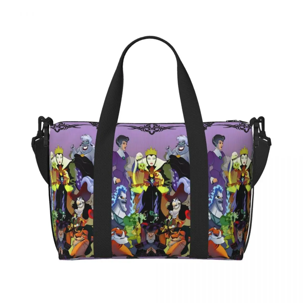 

Custom Villains Women Tote Bag Women Large Capacity Wicked People Malicious Queen Beach Gym Shoulder Travel Bag