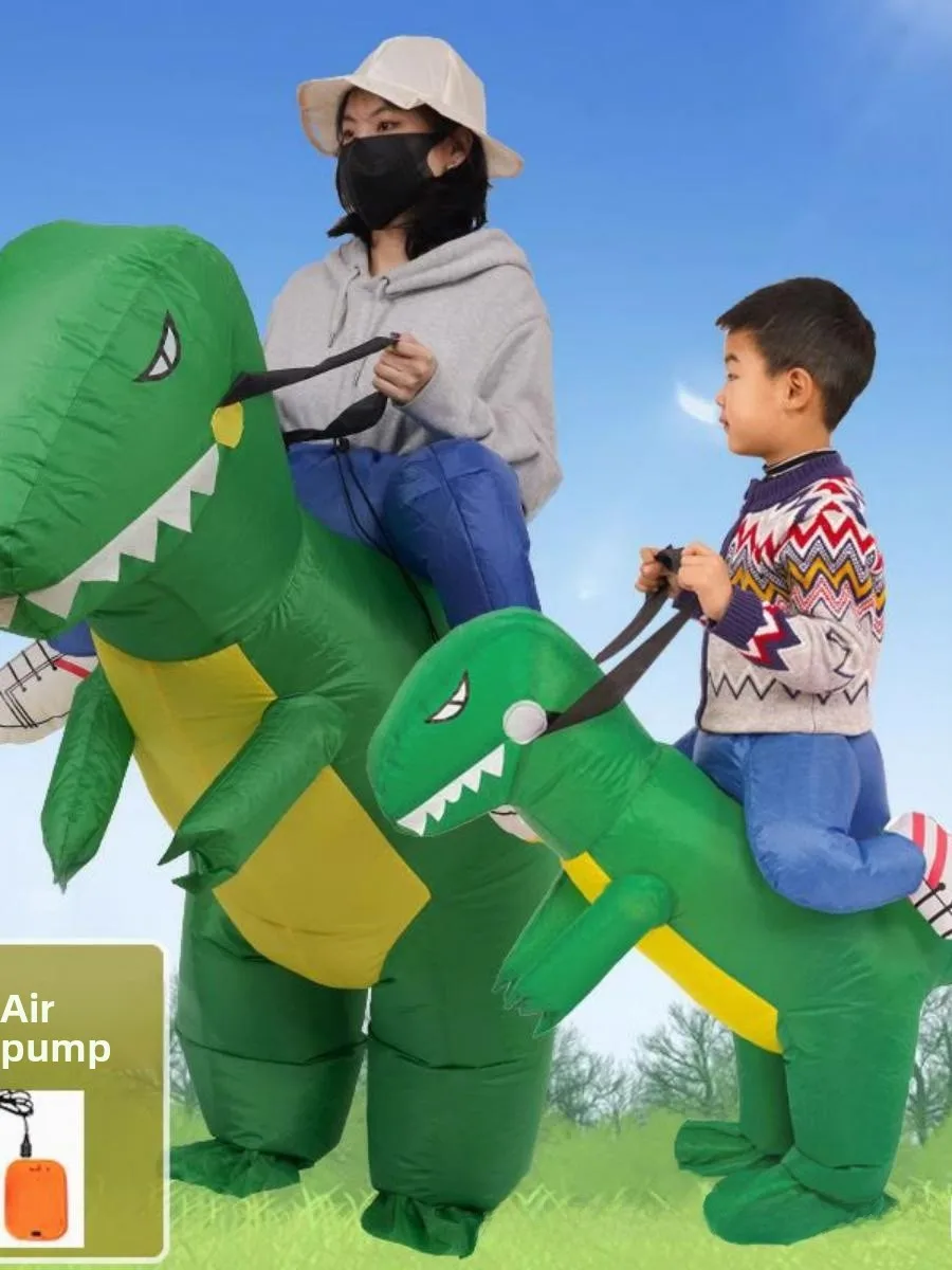 

New Iatable Dinosaur Costume Children's Rider Puppet loween Performance Outfit Funny Kindergarten ow Dr up Clothes