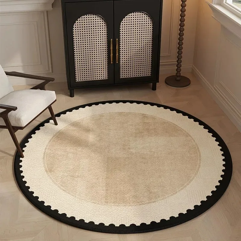 Round Rug Living Room Carpet Stain-resistant Wear-resistant Floor Mat Geometric Pattern Rugs Large Size Home Decoration Mats 양탄자