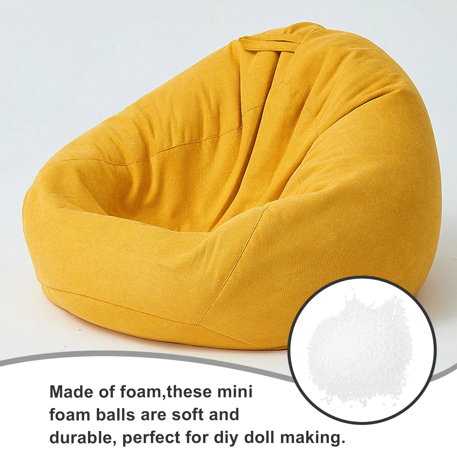 3Packs Soft Foam Balls Mini Vase Stuffings DIY Decorative Foam Beads Filling for Craft Pillow Stuffing Vase Stuffing Foams view 2