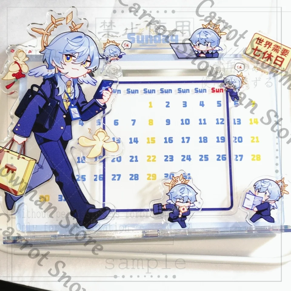 

Honkai: Star Rail Sunday Anime Perpetual Calendar Acrylic Standing Sign Indicative Board Cospaly Cartoon Gift