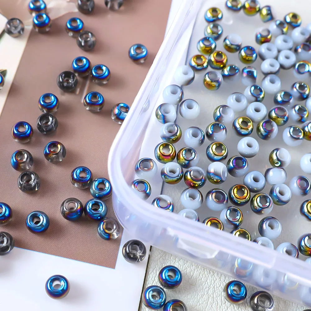 10g domestically produced high-quality half plated 4mm round bead jewelry accessories suitable for various DIY productions