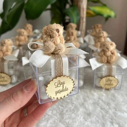 30Pcs Personalized Wavy Round Acrylic Labels Custom Engraved Baby Names Baptism Wedding Party Table Decor Favors Mi Bautizo Gift