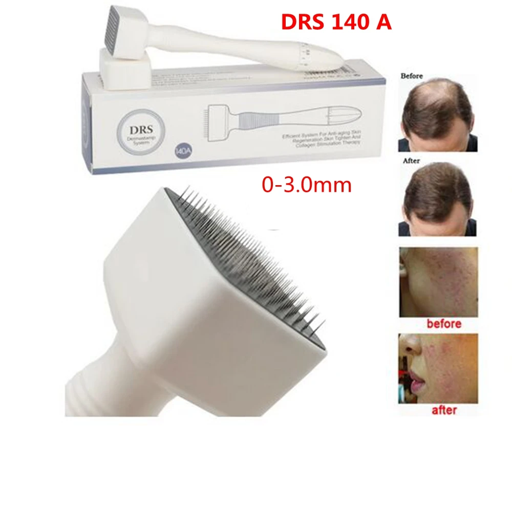 Derma Stamp Face DRS 140A Adjustable Needle Length Skincare Beard Growth Scalp Hair Re-Growth Acne Scar