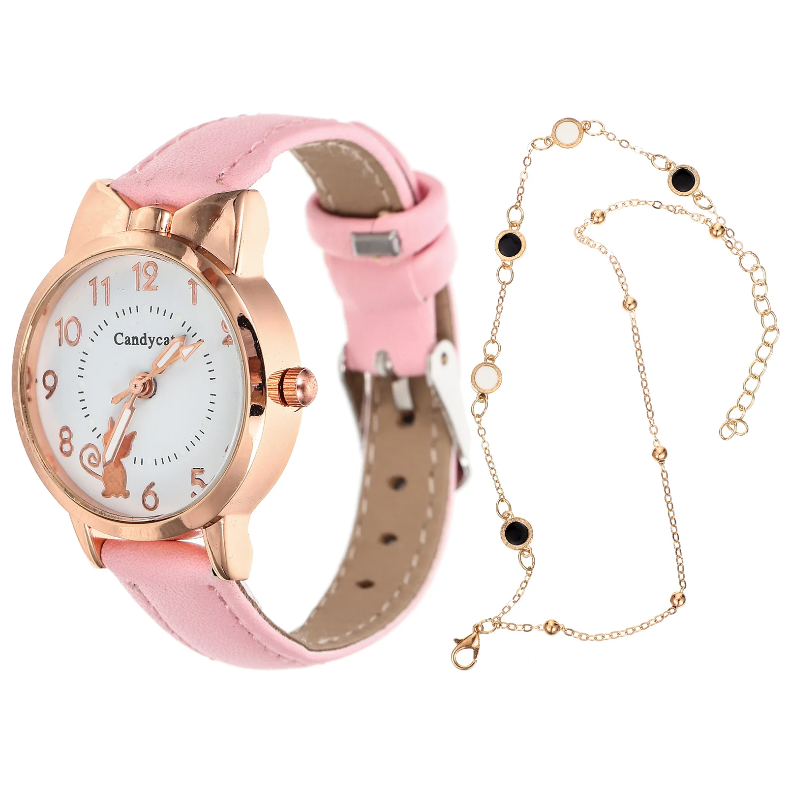 

Watch and Bangle Analog Fashion Bracelet Ladies Wristwatch for Women Girls Digital