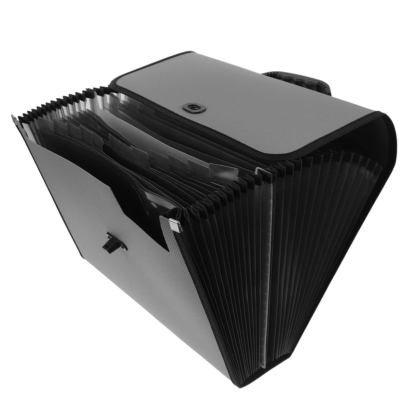 A4 Accordion File Organizer 26 Pocket Expanding Plastic Folder with Handle Buckle for Office School Receipts