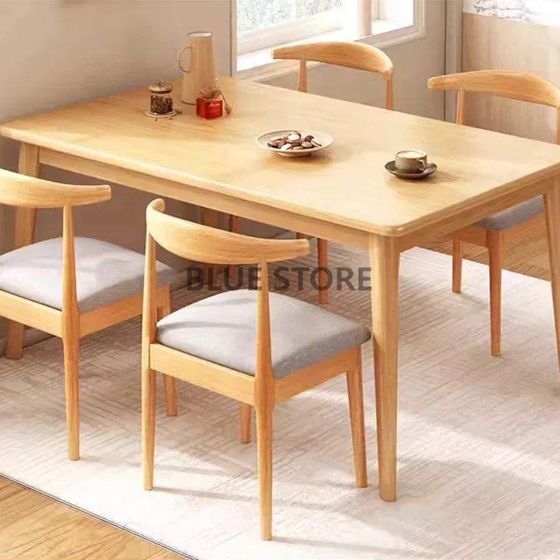 

Modern Kitchen Small Dining Table Set Wood Nordic Library Entryway Coffee Tables Computer Center Mesa Comedor Home Furniture