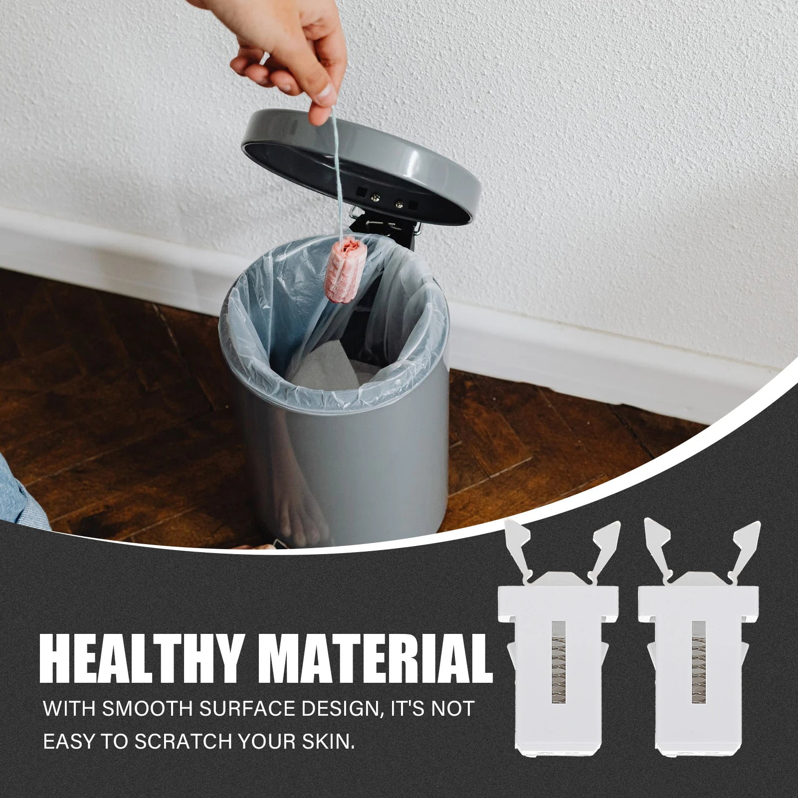 

50Pcs Trash Can Press Buckles Plastic Replacement Lock Clip Latches Garbage Bin Accessories Home Office Park