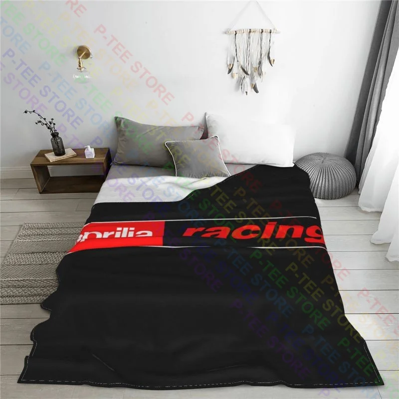 Aprilia Racing Style Motorcycle Printed In 6 Blanket High Bedspread Comfortable Bedding Throws For Sofa Bedroom