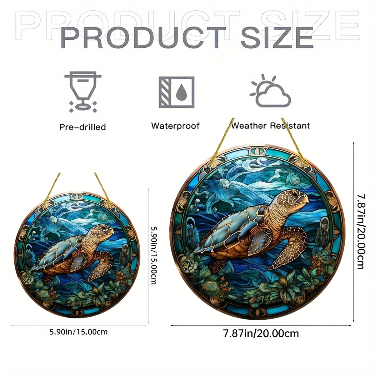 Underwater World Light SunCatcher Sign, Dolphin Acrylic Sign, Housewarming Gift, Hanging Window Decor, Garden,Room Wall Decor