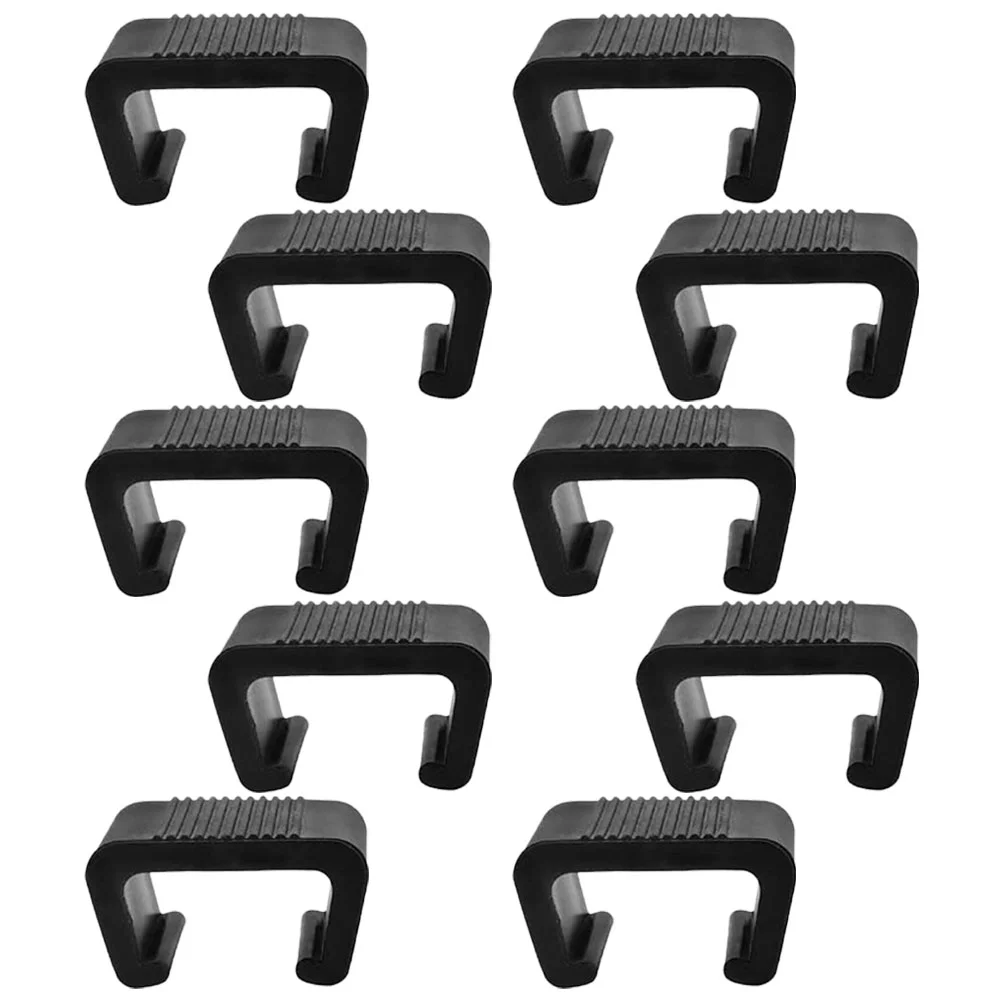 

10 Pcs Furniture Clip Sofa Wicker Clips Fasteners Outdoor Rattan Chair Clamps Plastic Connectors Couch Garden