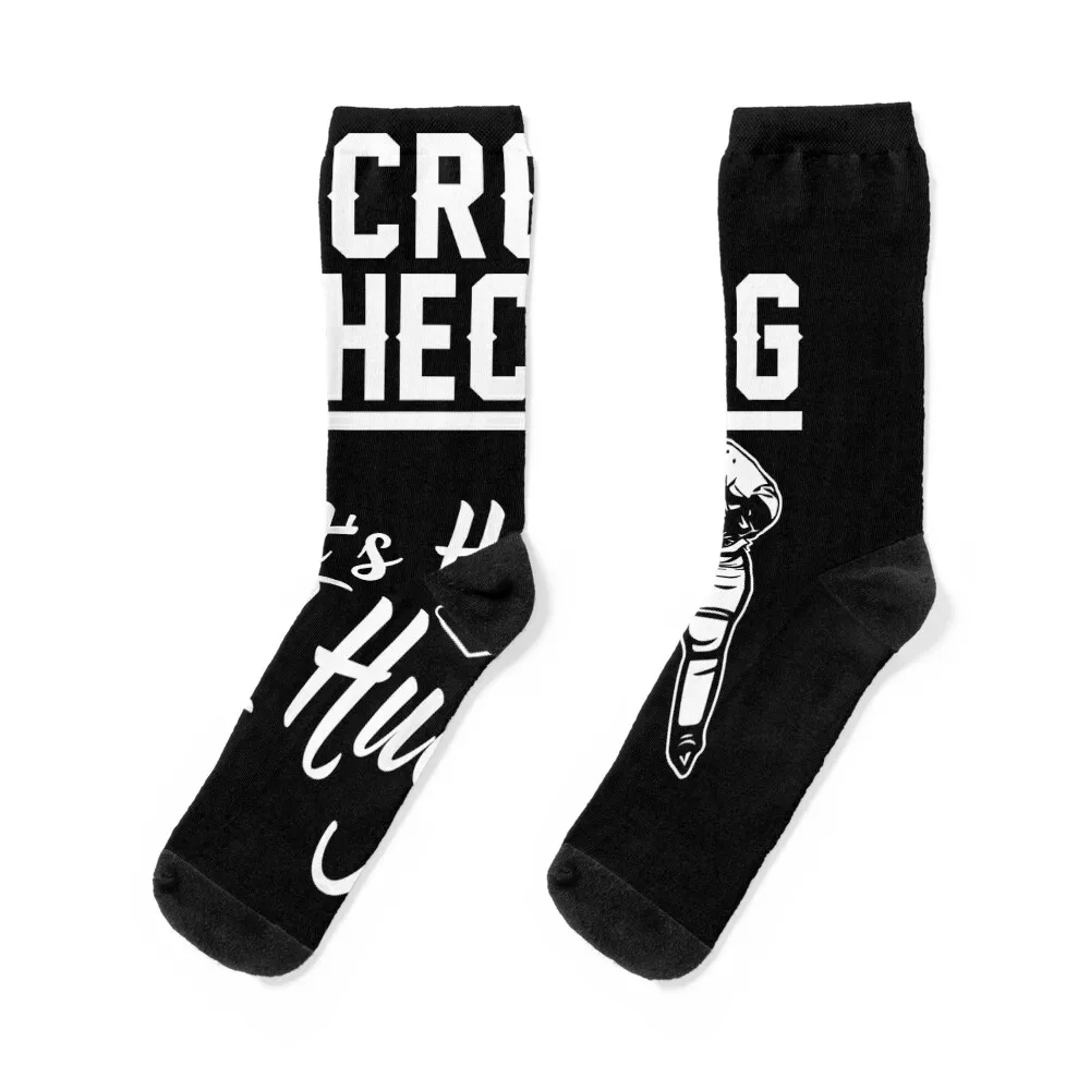 Funny Ice Hockey Gift For Kids Boys Girls Cool Game Player T-Shirt Socks sheer floral anime hip hop Socks Men Women's