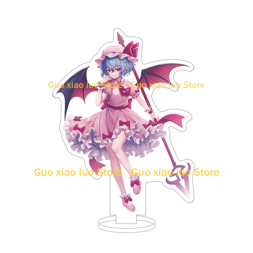 Touhou شخصية المشروع Reimu Hakurei Sakuya Izayoi Marisa Kirisame Yukari Yakumo Remilia القرمزي أنيمي الشكل سلسلة مفاتيح مصنوعة من الأكريليك