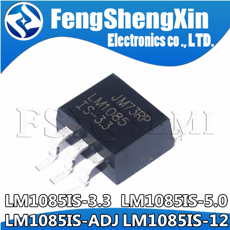 5pcs/lot LM1085IS-3.3 LM1085ISX-3.3 LM1085 LM1085IS-5.0 LM1085IS-ADJ LM1085IS-12 Low Dropout Positive Regulators TO263