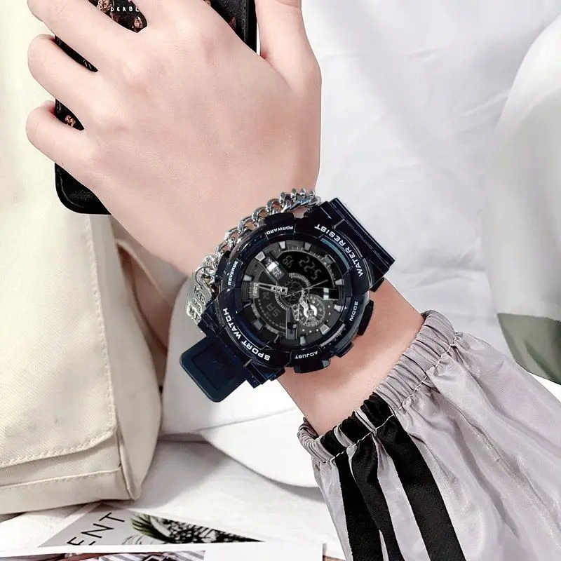 Electronic watch, male student, pirate king, non mechanical sports trend, Korean version, female Instagram style unicorn