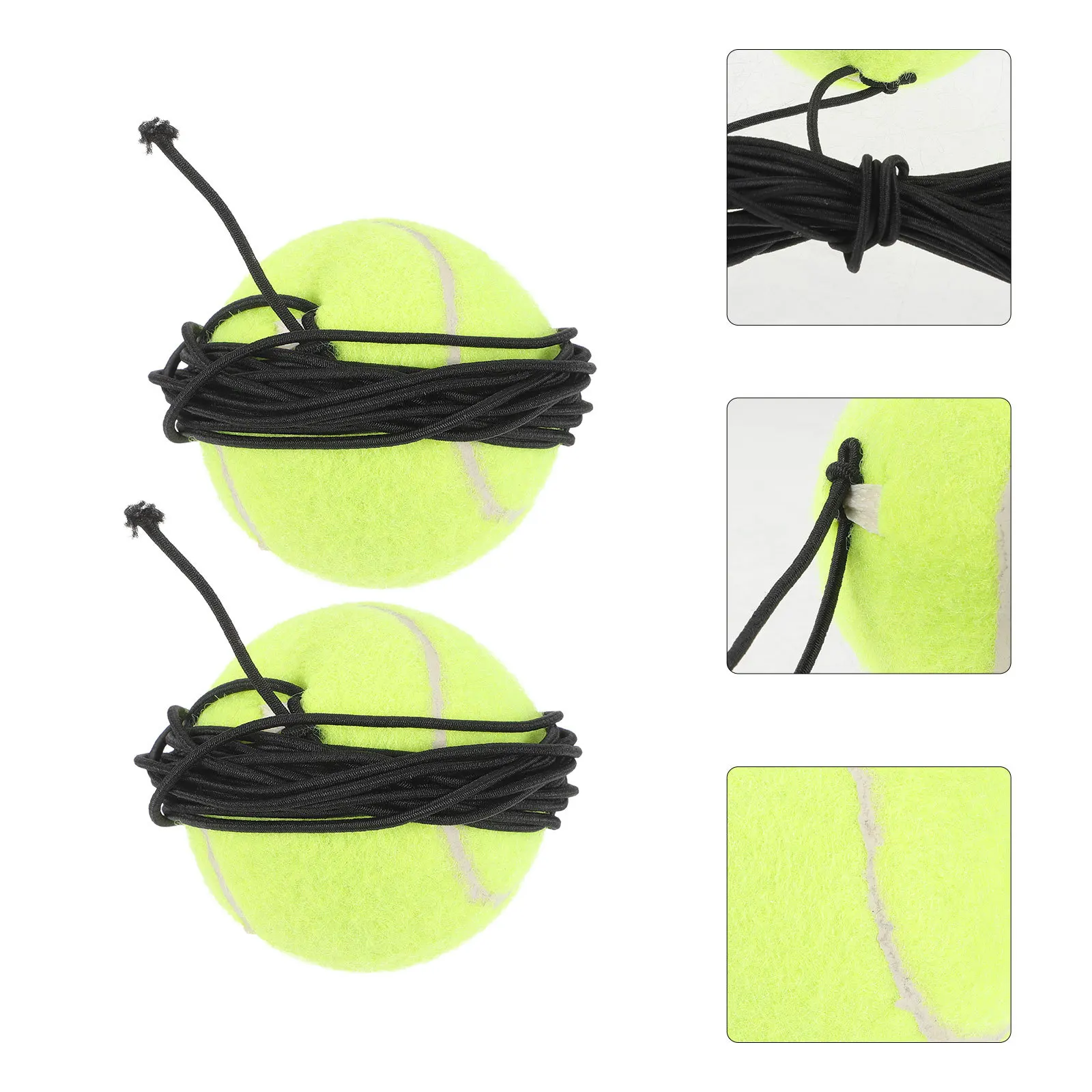

2Pcs Rubber Tennis Balls for Dog Training Interactive Pet Plaything Long-Lasting Entertainment Rubber Tennis Balls
