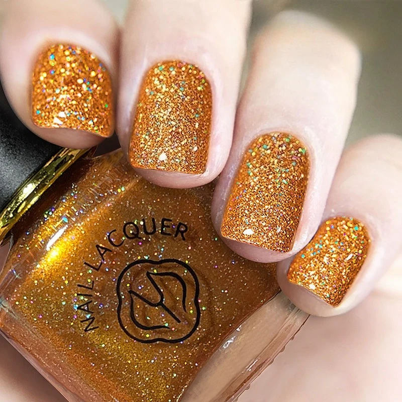 

Popular color laser nail polish quick drying no baking long-lasting glitter shiny and non-peeling nail polish