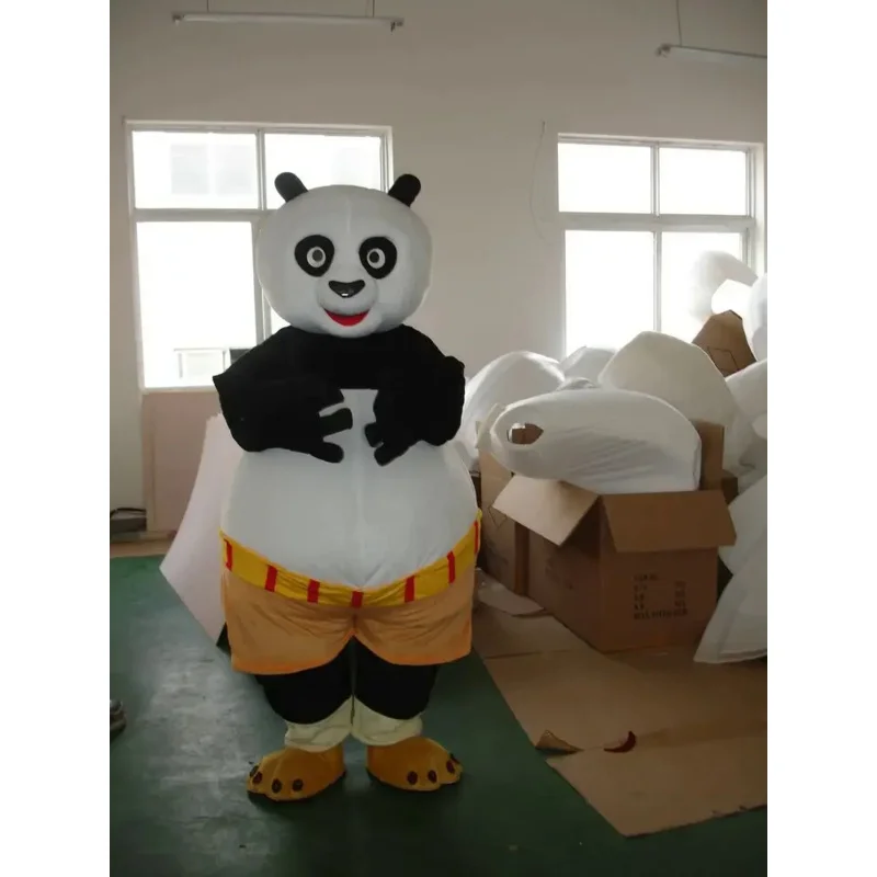 Cosplay kungfu Panda and Tiger Cartoon Mascot Costume Advertising ceremony Fancy Dress Party Animal carnival perform props