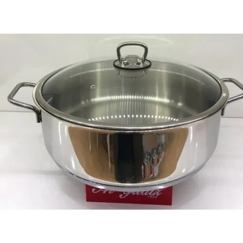 Aryıldız Shallowly Cookware 30 cm. Metal Handle