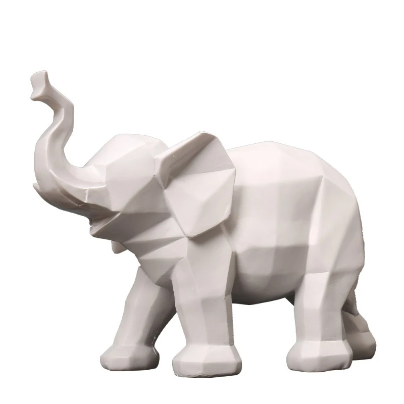 Contemporary Figurines Miniatures Contracted Elephant Figurines Miniatures Sitting Home Decor Фигурки В Миниатюрах ZY40XBY