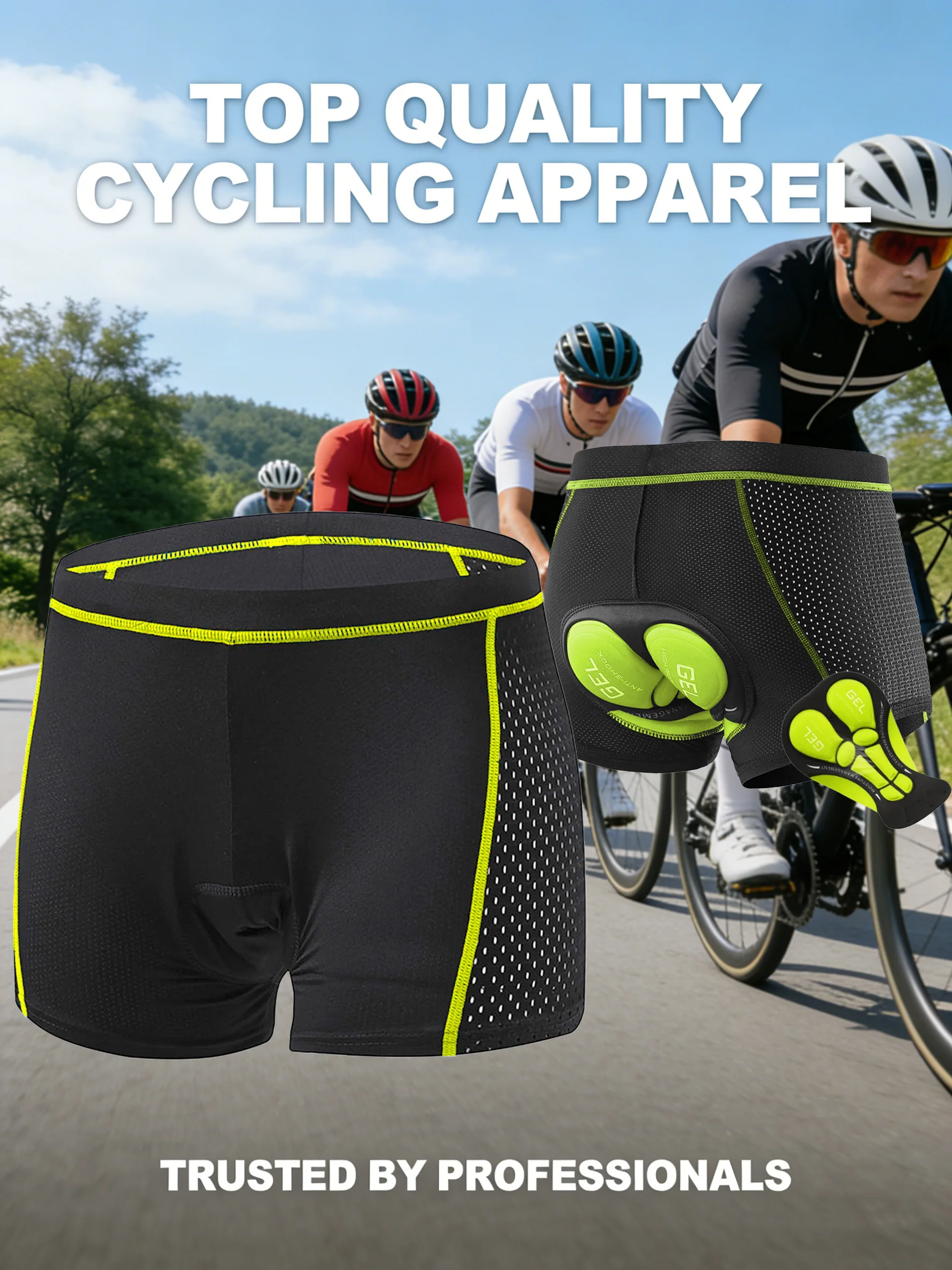 

Men's cycling shorts with thick silicone seat cushion for summer and Tour de France cycling shorts