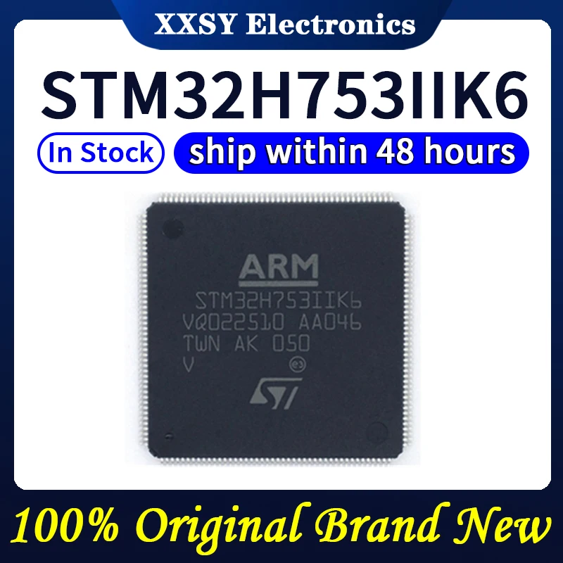 Alta qualidade original novo STM32H753VIT6 STM32H753ZIT6 STM32H753IIT6 STM32H753BIT6 STM32H753IIK6 STM32H753XIH6, 100% original