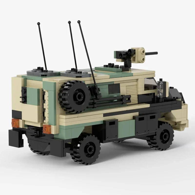 Moc Bouwstenen Militair Model Bushmaster Troop Carrier Technologie Modulaire Blokken Geschenken Kerst Speelgoed DIY Sets Montage